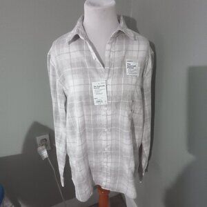 NWT Sonoma Men's Flannel Shirt M Medium